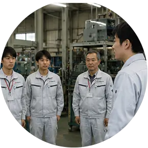 朝礼の様子