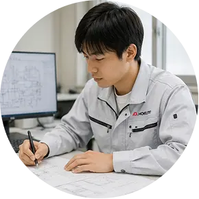 作業開始の様子