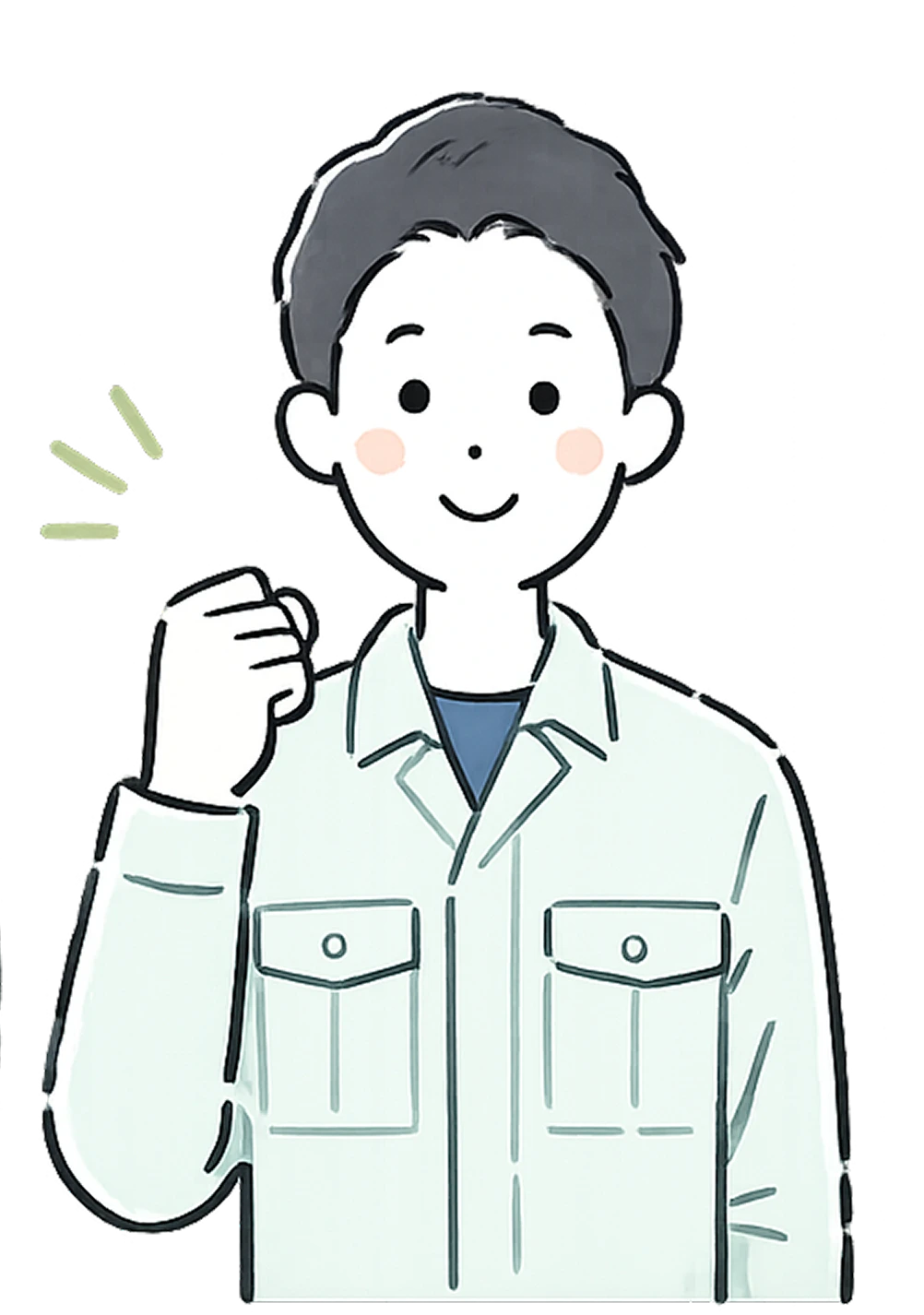 先輩社員Aさんのイラスト