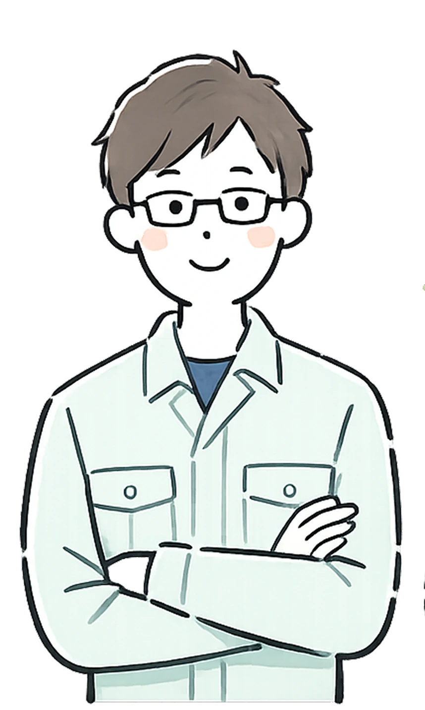 先輩社員Uさんのイラスト