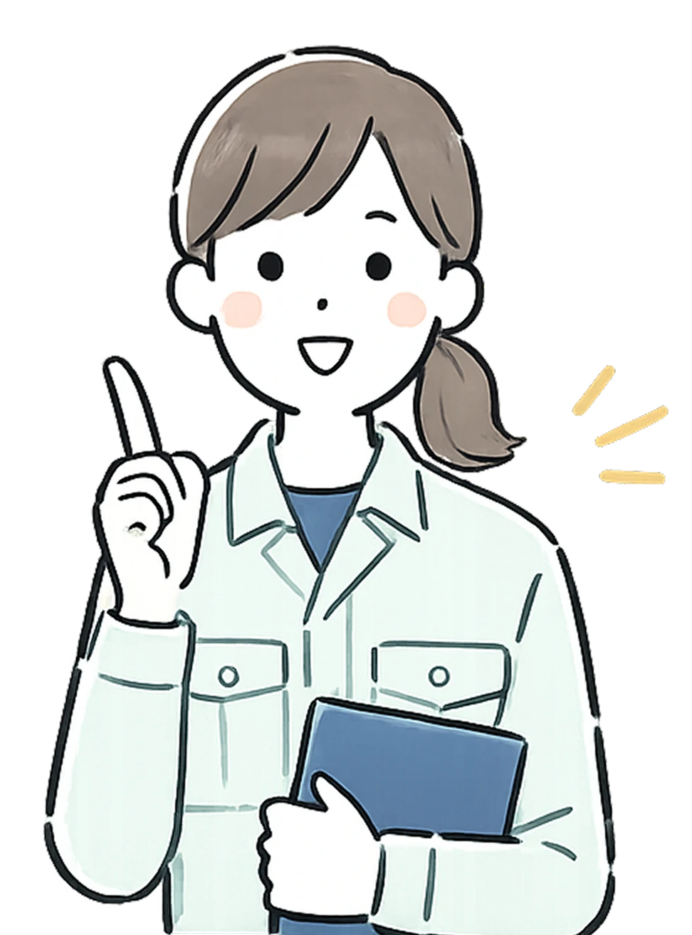 先輩社員Sさんのイラスト